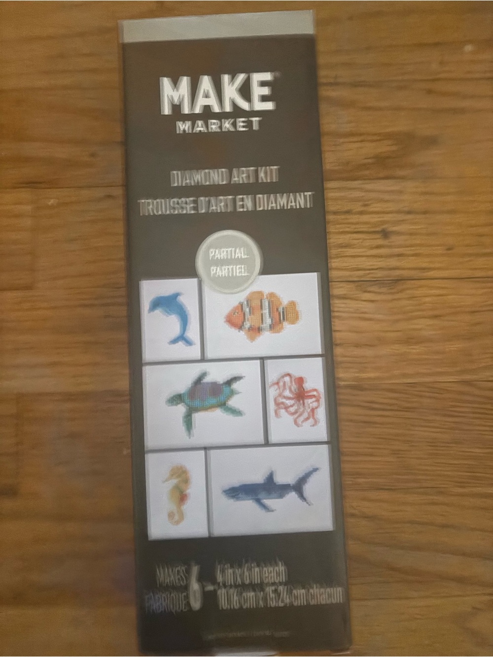 MAKE Market Diamond Art Kit - Ocean Sea Creatures (Blue, Orange, Green)